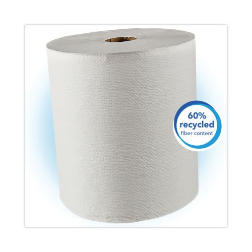Kleenex Hard Roll Paper Towels with Premium Absorbency Pockets, 1-Ply, 8" x 425 ft, 1.5" Core, White, 12 Rolls/Carton (01080)