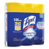 Lysol® Disinfecting Wipes, Lemon Lime, 105 Wipes, 3 Canisters (82159PK)