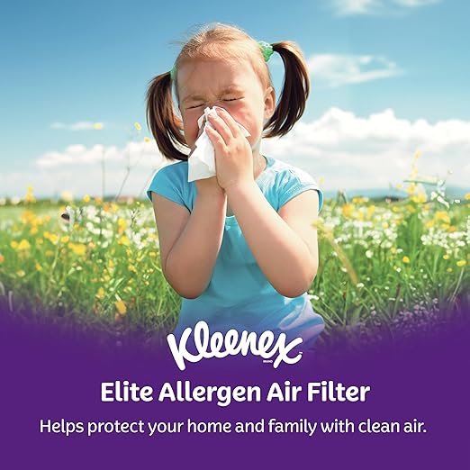 Kleenex Elite Allergen Air Filter 16x25x1 Inches - 13 MERV RATING (2-Pack)