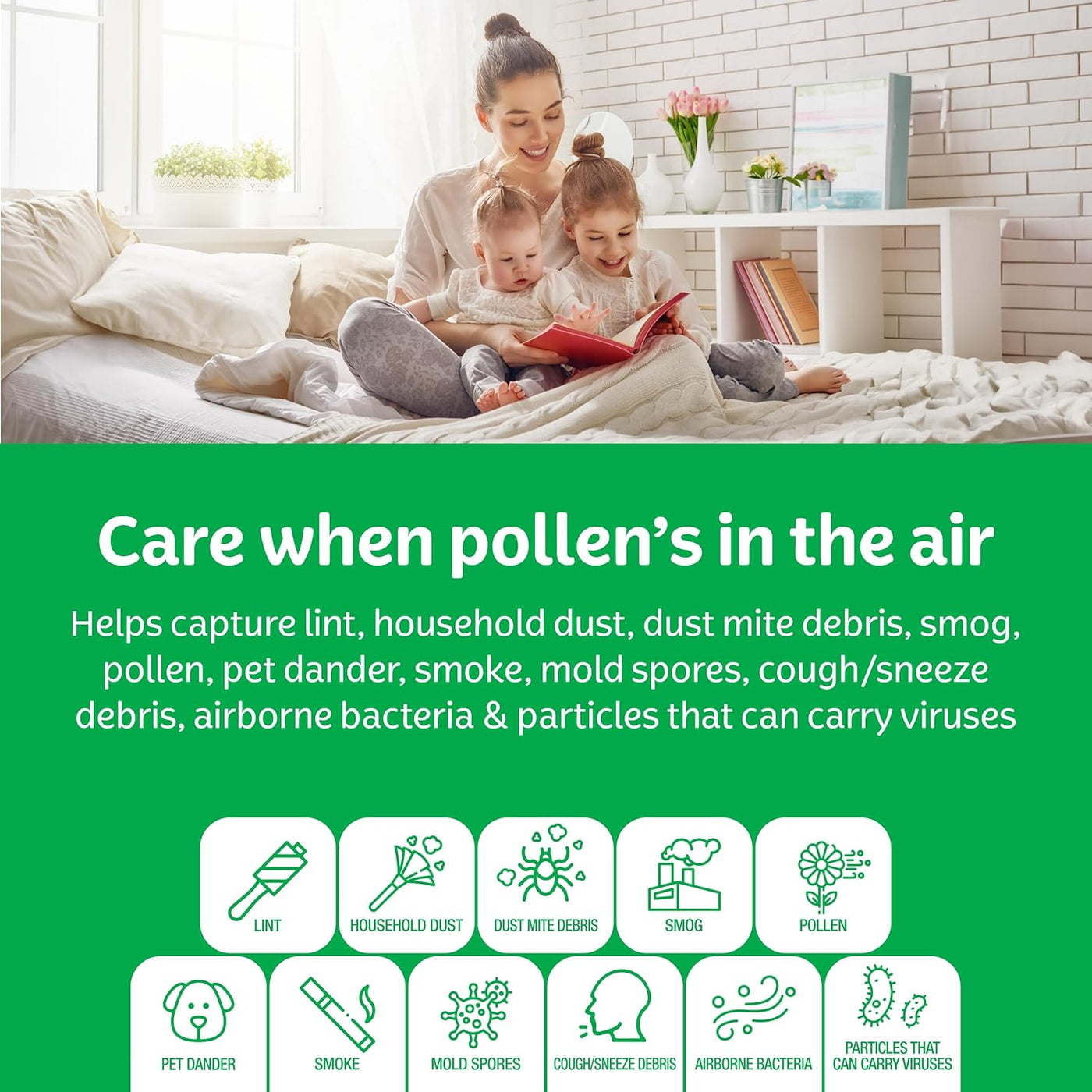 Kleenex Elite Allergen Air Filter 20x25x4 Inches - 12 MERV RATING (2-Pack)