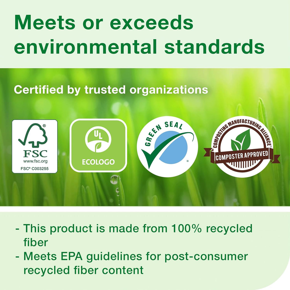 Tork Matic Hand Towel Roll, White With Gray Leaf, Advanced, H1, 100% Recycled Fiber, High Absorbency, Medium Capacity, 2-Ply, 6 Rolls x 525 ft - 290092A