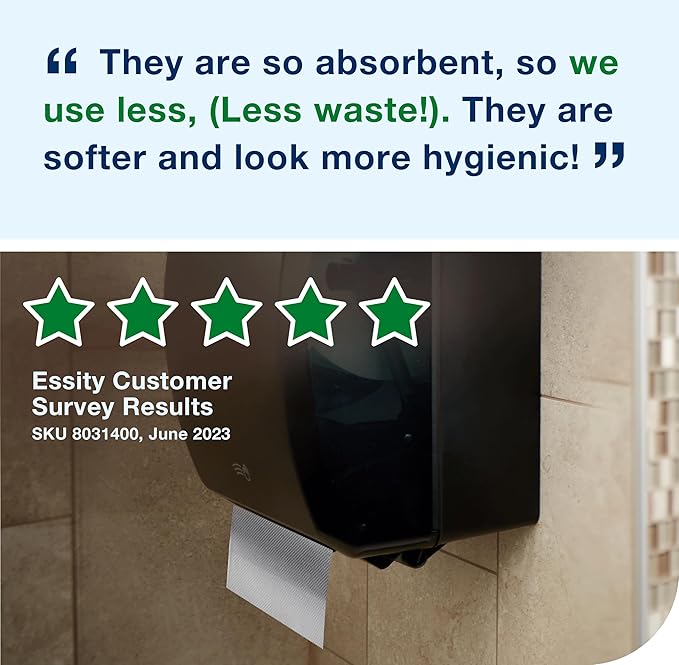 Tork Hand Towel Roll Natural White H80, Universal, 100% Recycled Fiber, 6 Rolls x 800 ft, 8031400, 6 Count (Pack of 1)