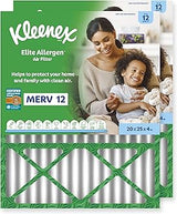 Kleenex Elite Allergen Air Filter 20x25x4 Inches - 12 MERV RATING (2-Pack)