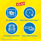 Glad Press'N Seal Plastic Food Wrap, 100 Square Foot Roll, Pack of 3, (Package May Vary)