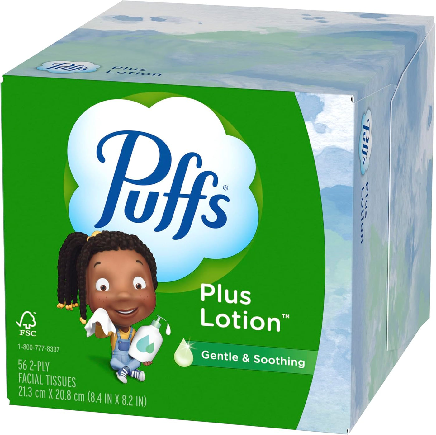 Puffs Plus Lotion Facial Tissues, 10 Cubes, 56 Tissues Per Box