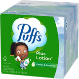 Puffs Plus Lotion Facial Tissues, 10 Cubes, 56 Tissues Per Box