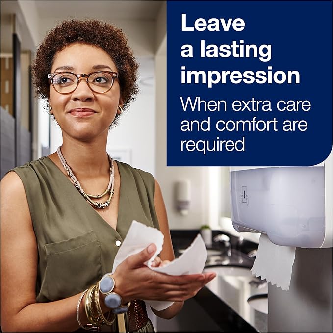 Tork Matic Soft Hand Towel Roll White H1, Advanced, High Absorbency, 6 Rolls x 900 ft, 290095