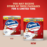 Charmin Toilet Paper Ultra Strong Clean Touch, 18 Family Mega XL Rolls = 126 Regular Rolls