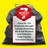 Glad ForceFlex Heavy Duty Large Trash Bags, Hold 80+ lb, 30 Gal, 25 Ct (Package May Vary)