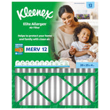 Kleenex Elite Allergen Air Filter 20x25x4 Inches - 12 MERV RATING (2-Pack)