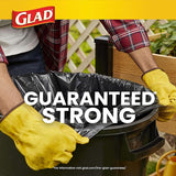 Glad Protection Series Large 30 Gallon Trash Bags, Unscented Heavy Duty Garbage Bags, with Drawstring, 70 Count (Packaging May Vary)