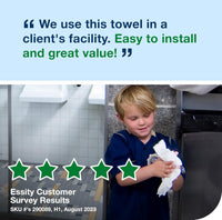 Tork Matic Paper Hand Towel Roll White H1, Universal, 100% Recycled Fiber, 6 Rolls x 700 ft, 290089