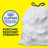 Glad ForceFlex Tall Kitchen Drawstring Trash Bags, 13 Gal, Fragrance Free, 110 Ct (Package May Vary)