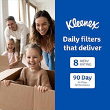 Kleenex Allergen Air Filter 16x25x1 Inches - 8 MERV RATING (4-Pack)