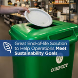 Dixie 8.5" Medium-Weight Paper Plates by GP PRO (Georgia-Pacific), Pathways, UX9WS, 500 Count (125 Plates Per Pack, 4 Packs Per Case)