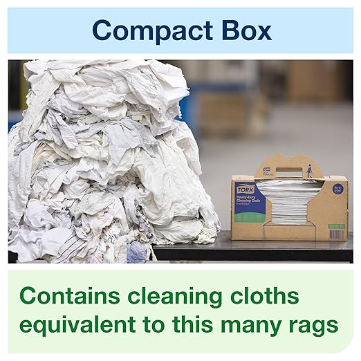 Tork Industrial Cleaning Cloth Gray W7, One-at-a-Time Dispensing, 1 x 210 Cloths, 520374