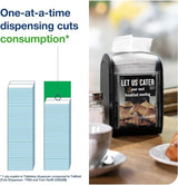 Tork Xpressnap Fit White Dispenser Napkin N14, C-Fold, 1 ply, 240 napkins, 4.252in x 3.248in each, 500700