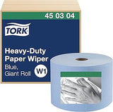 Tork Heavy-Duty Industrial Paper Wiper Blue W1, Giant Roll, 450304