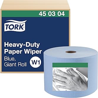 Tork Heavy-Duty Industrial Paper Wiper Blue W1, Giant Roll, 450304