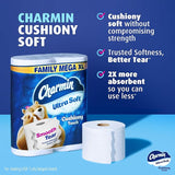 Charmin Toilet Paper Ultra Soft Cushiony Touch, 18 Family Mega XL Rolls = 126 Regular Rolls