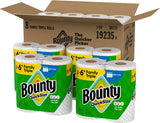 Bounty Quick-Size Paper Towels, White, 8 Family Triple Rolls = 27 Regular Rolls