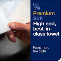 Tork Matic Soft Hand Towel Roll, White, Premium, H1, Quick-Absorbing, Long-Lasting, Thick 2-Ply, 6 Rolls x 575 ft, 290096