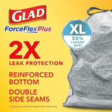 Glad Trash Bags, Force Flex Kitchen Pro Drawstring Garbage Bags, Fresh Clean, 80 Count