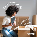 Kleenex Allergen Air Filter 16x25x1 Inches - 8 MERV RATING (4-Pack)