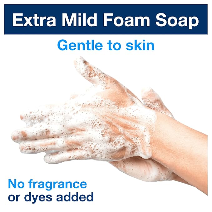 Tork Extra Mild Hand Washing Foam Soap S4, No Fragrance Added, 6 x 1L, 401811 (formerly 401211)