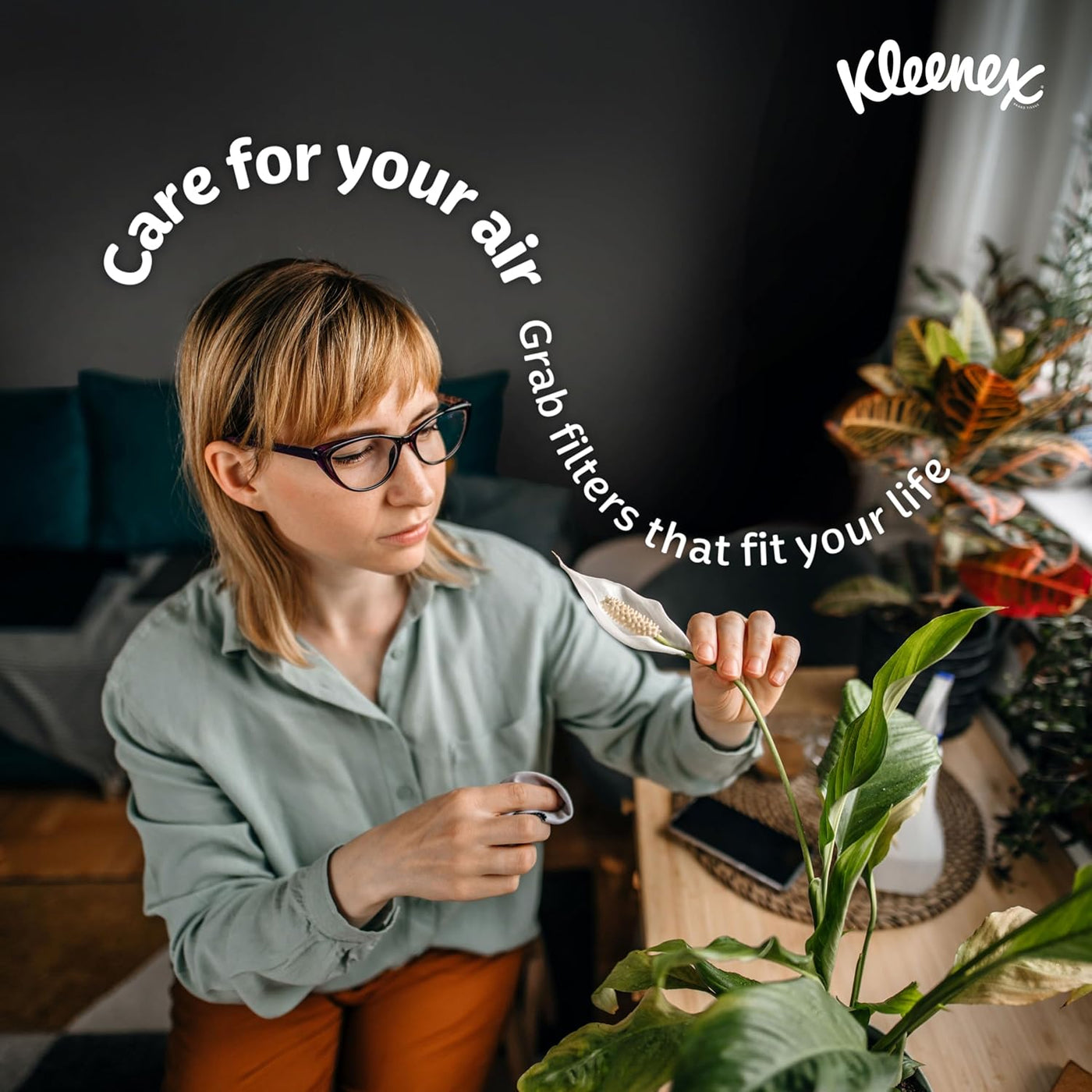 Kleenex Elite Allergen Air Filter 20x25x4 Inches - 12 MERV RATING (2-Pack)