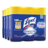 Lysol® Disinfecting Wipes, Lemon Lime, 105 Wipes, 3 Canisters (82159PK)
