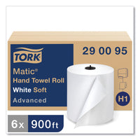 Tork® Matic Hardwound Roll Paper Towels, White, 900-ft., 6 Rolls (290095)