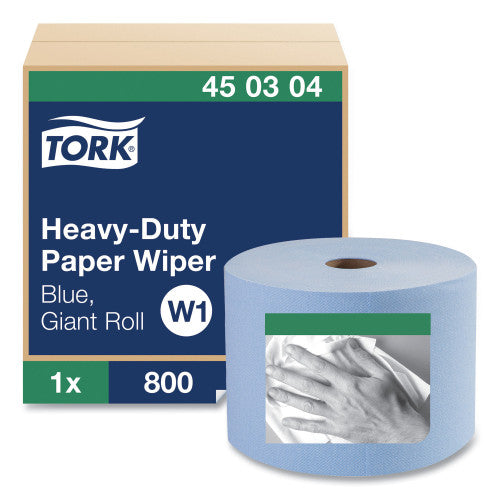 Tork® Heavy-Duty Paper Wiper, Blue, 800-ft., 1 Roll (450304)