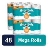 Angel Soft Mega Toilet Paper, 2-Ply, 320 Sheets, 48 Rolls (7940350)