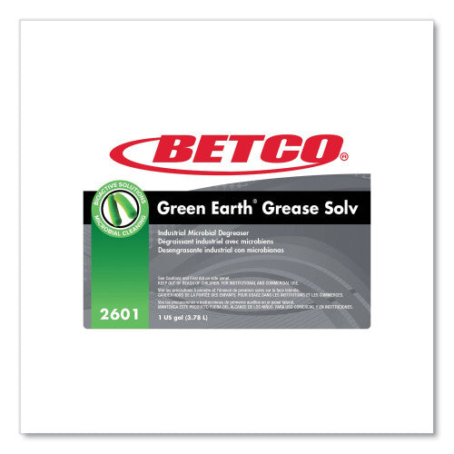 Betco BioActive Solutions Grease Solv, Orange Scent, 1 gal Bottle, 4/Carton (26010400)
