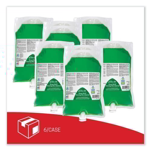 Betco Green Earth Foaming Skin Cleanser Refill, Fresh Meadow Scent, 1,000 mL, 6/Carton (7812900)