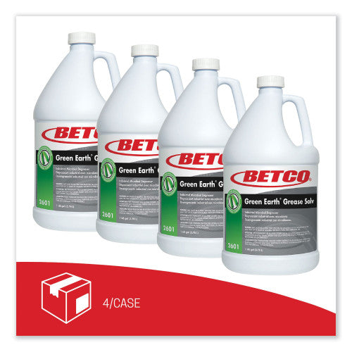 Betco BioActive Solutions Grease Solv, Orange Scent, 1 gal Bottle, 4/Carton (26010400)