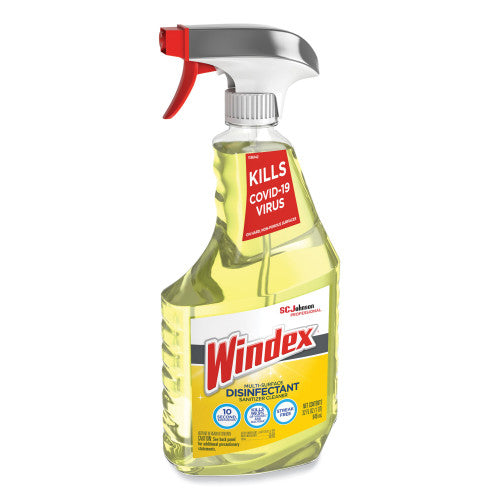 Windex Multi-Surface Disinfectant Cleaner, Fresh Scent, 32 oz Spray Bottle, 8/Carton (322369)