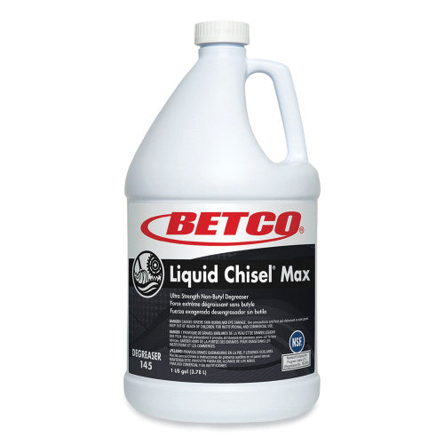 Betco Liquid Chisel Max Non-Butyl Degreaser, Characteristic Scent, 1 gal Bottle, 4/Carton (1450400)
