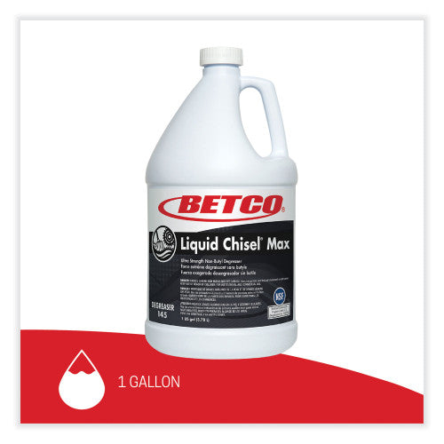 Betco Liquid Chisel Max Non-Butyl Degreaser, Characteristic Scent, 1 gal Bottle, 4/Carton (1450400)