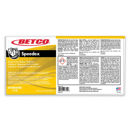Betco Speedex Degreaser, Mint, 32 oz Spray Bottle, 12/Carton (1731200)
