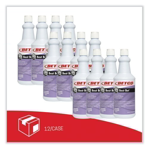 Betco Best Bet Liquid Creme Cleanser, Mint, 32 oz Bottle, 12/Carton (771200)
