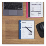 Universal Clear Front Report Cover, Prong Fastener, 0.5" Capacity, 8.5 x 11, Clear/Black, 25/Box (UNV57120)