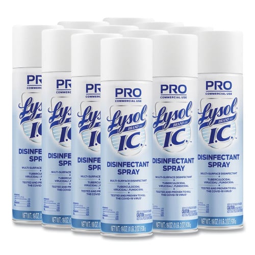 Lysol® Pro Hospital Grade Lysol® I.C. Disinfectant Spray, 12 Cans (95029CT)
