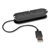 Tripp Lite USB 2.0 Ultra-Mini Compact Hub with Power Adapter, 4 Ports, Black (U222004R)