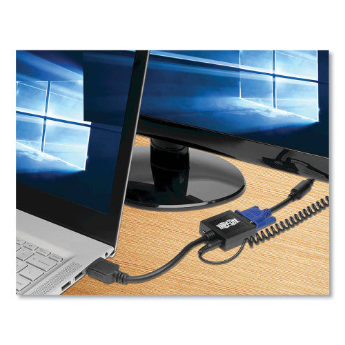 Tripp Lite HDMI to VGA with Audio Converter Cable, 6", Black (P13106N)
