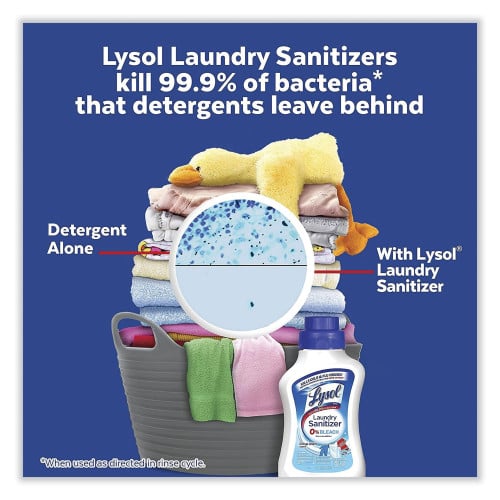 Lysol® Liquid Laundry Sanitizer, Crisp Linen Scent, 41 oz. Bottle (95871)