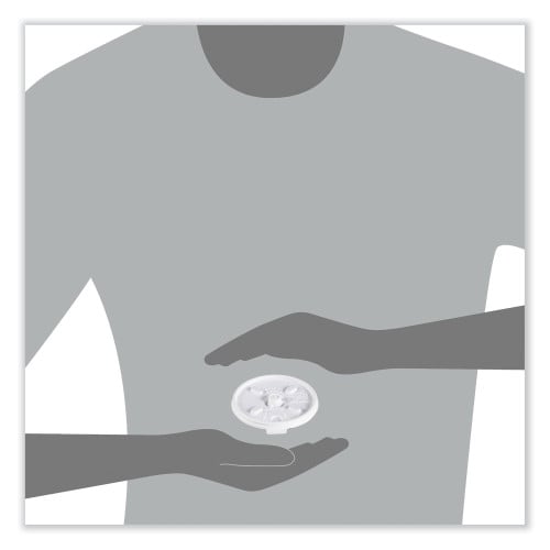 Dart Lift n' Lock Plastic Hot Cup Lids, Fits 8 oz Cups, White, 1,000/Carton (8FTL)