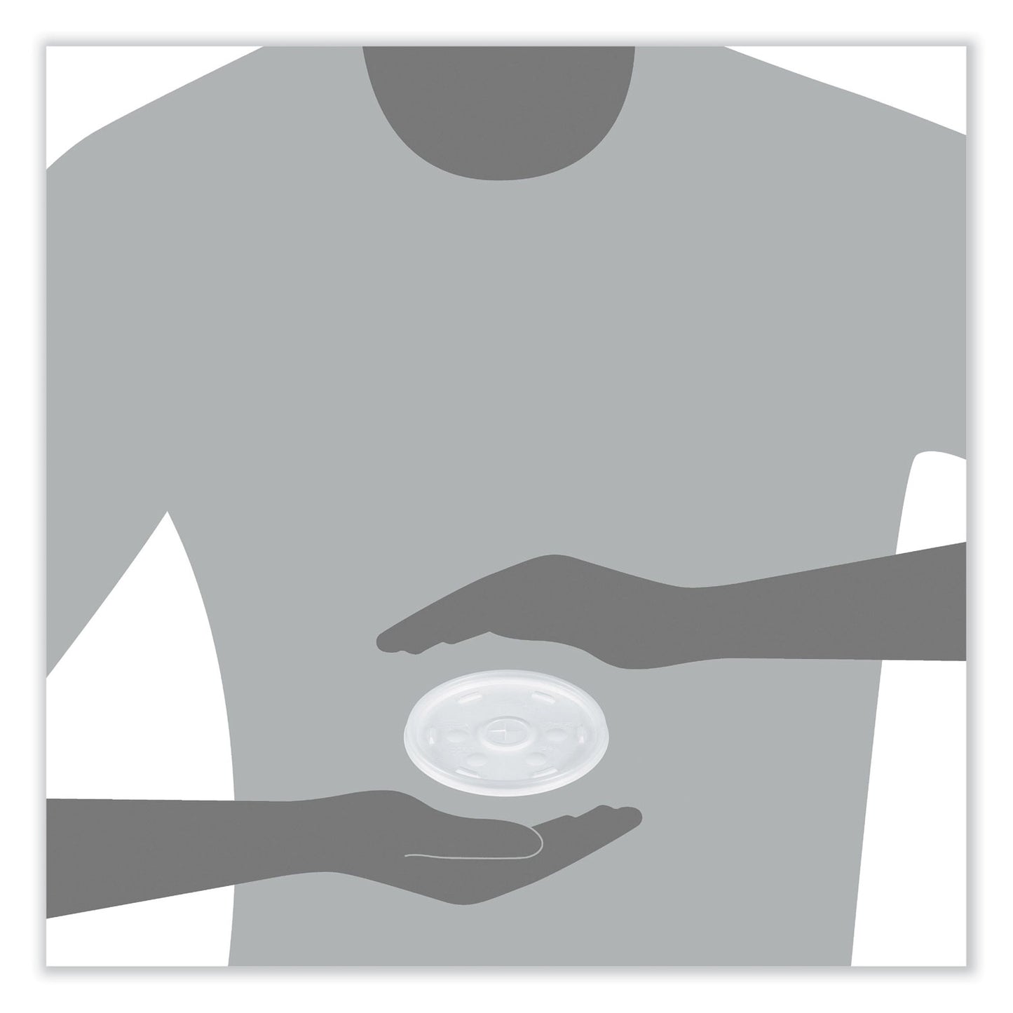 Dart Cold Cup Lids, Fits 8 to 32 oz Cups/Containers, Translucent, 100/Sleeve, 10 Sleeves/Carton (20SL)