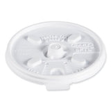 Dart Lift n' Lock Plastic Hot Cup Lids, Fits 8 oz Cups, White, 1,000/Carton (8FTL)